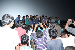 Jakkanna Movie Team Visits Hyderabad Theaters